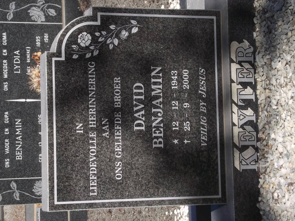 KEYTER David Benjamin 1943-2000
