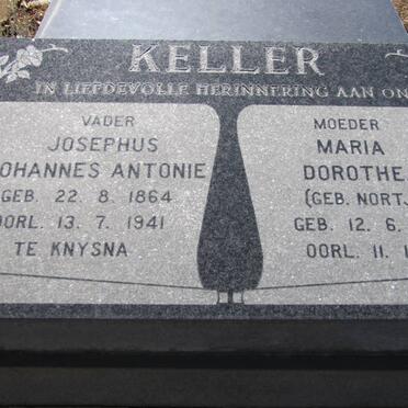 KELLER Josephus Johannes Antonie 1864-1941 &amp; Maria Dorothea NORTJE 1868-1951