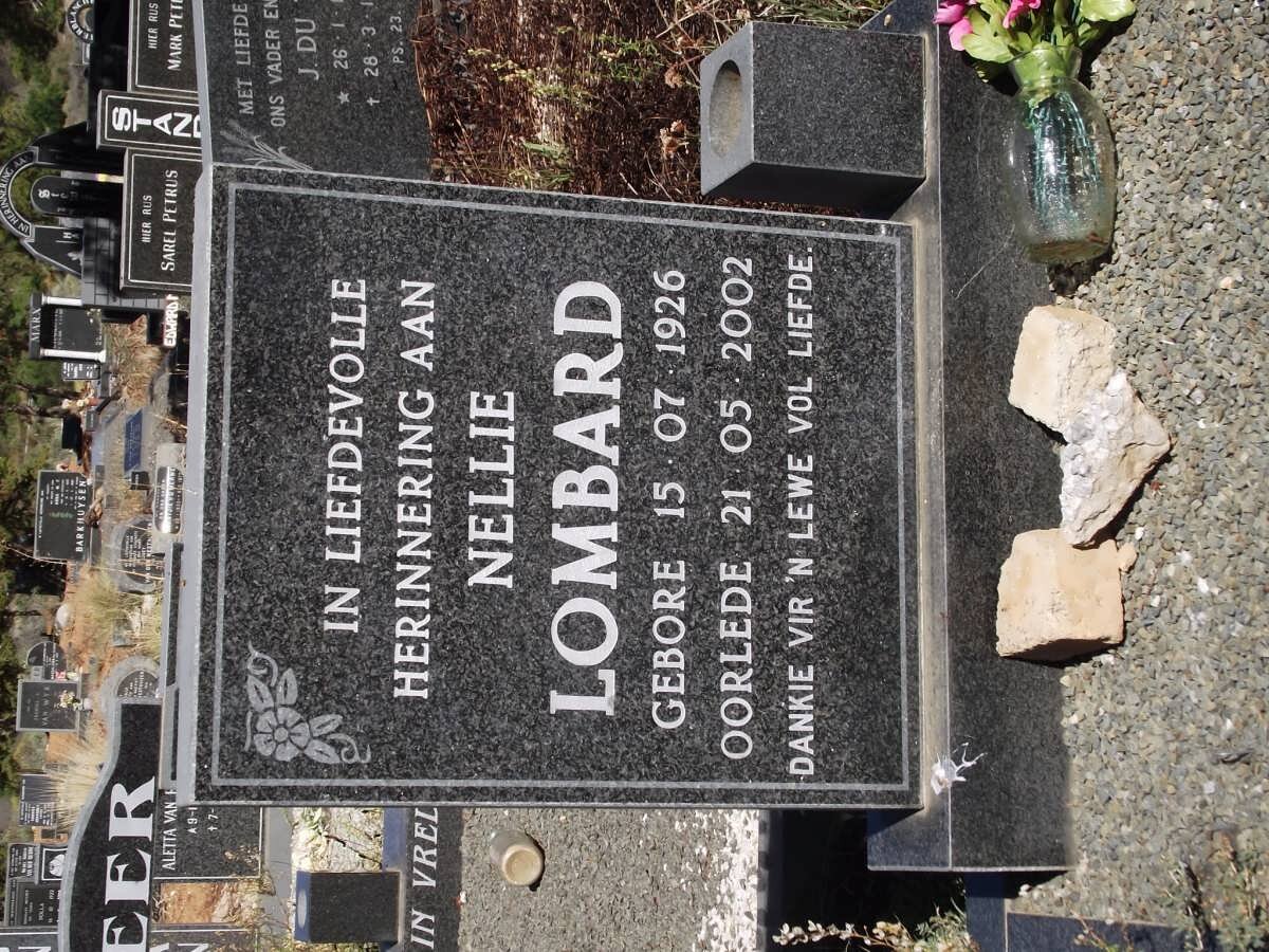 LOMBARD Nellie 1926-2002