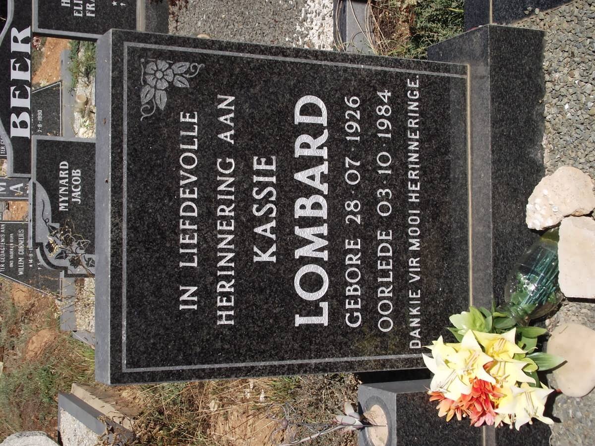 LOMBARD Kassie 1926-1984