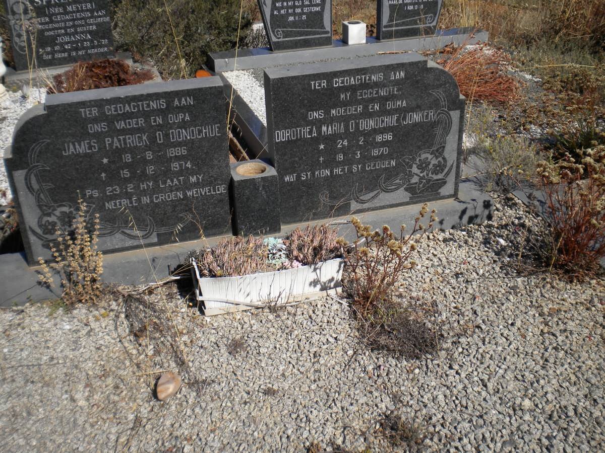 O'DONOCHUE James Patrick 1886-1974 &amp; Dorothea Maria JONKER 1896-1970