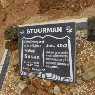 STUURMAN Susan 1947-2021