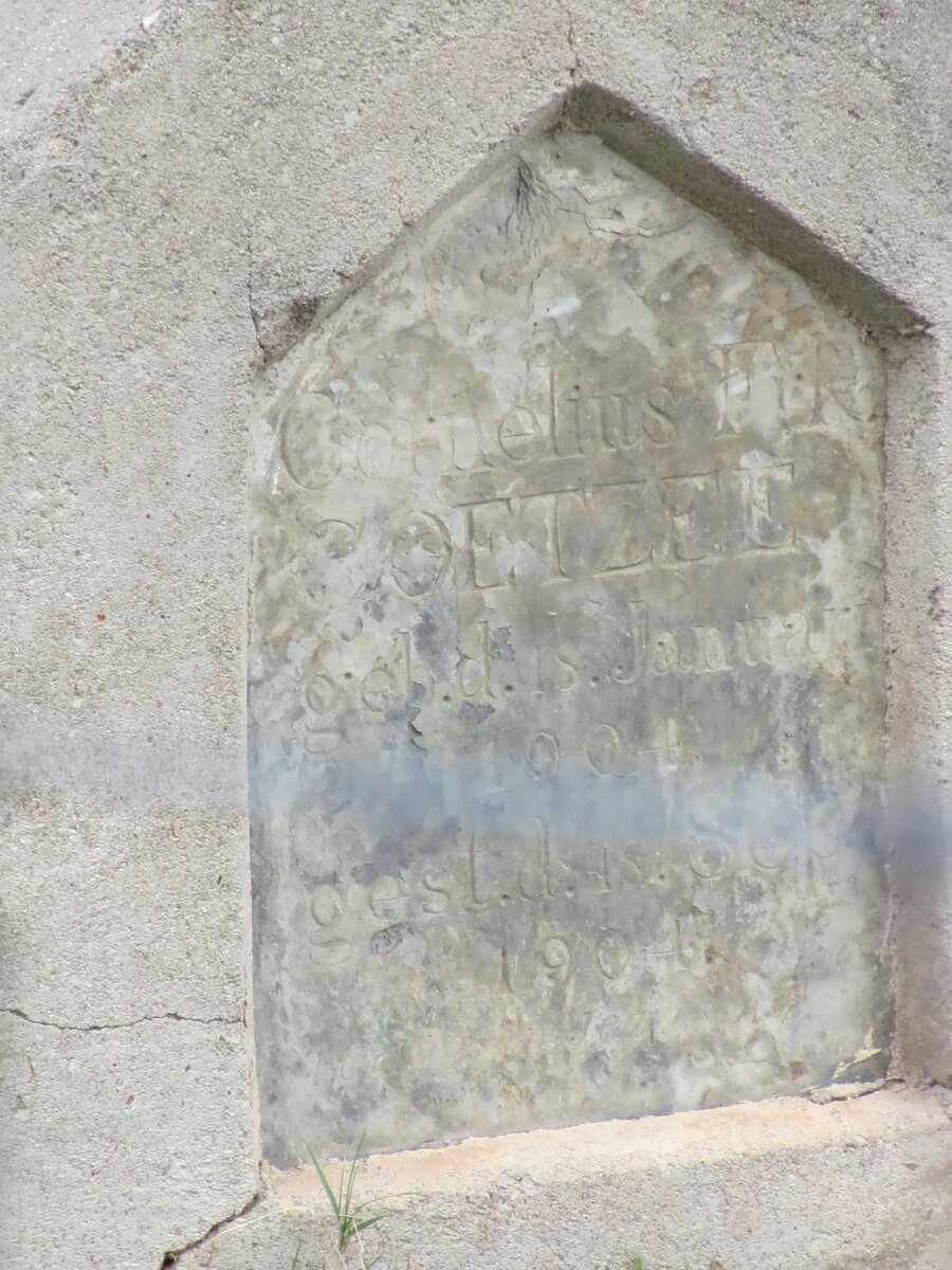 COETZEE Cornelius ? 1904-1904