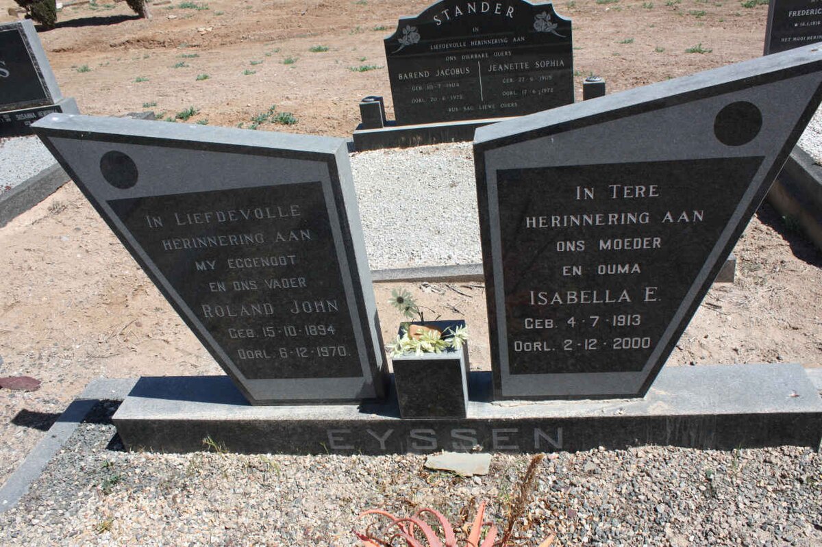 EYSSEN Roland John 1894-1970 &amp; Isabella E. 1913-2000