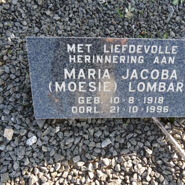 LOMBARD Maria Jacoba 1918-1996