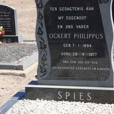 SPIES Ockert Philippus 1894-1977