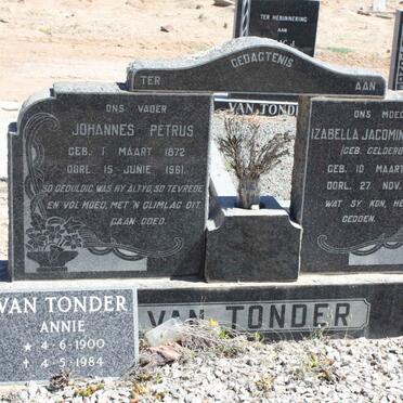 TONDER Johannes Petrus, van 1872-1961 &amp; Izabella Jacomina E.M. GELDERBLOM 1872-196-