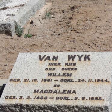 WYK Willem, van 1861-1944 &amp; Magdalena 1866-1958