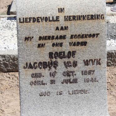 WYK Roelof Jacobus, van 1857-1941