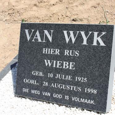 WYK Wiebe, van 1925-1998