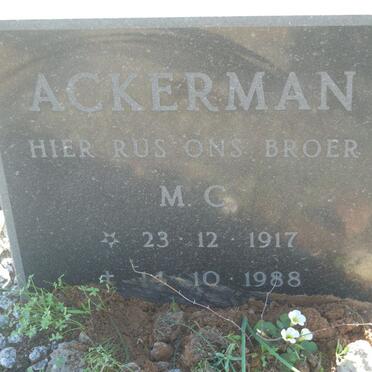 ACKERMAN M.C. 1917-1988