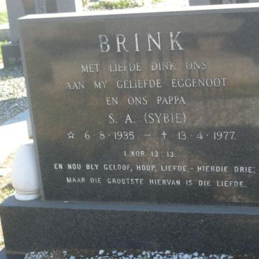 BRINK S.A. 1935-1977