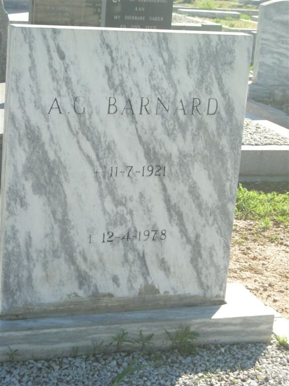 BARNARD A.G. 1921-1978