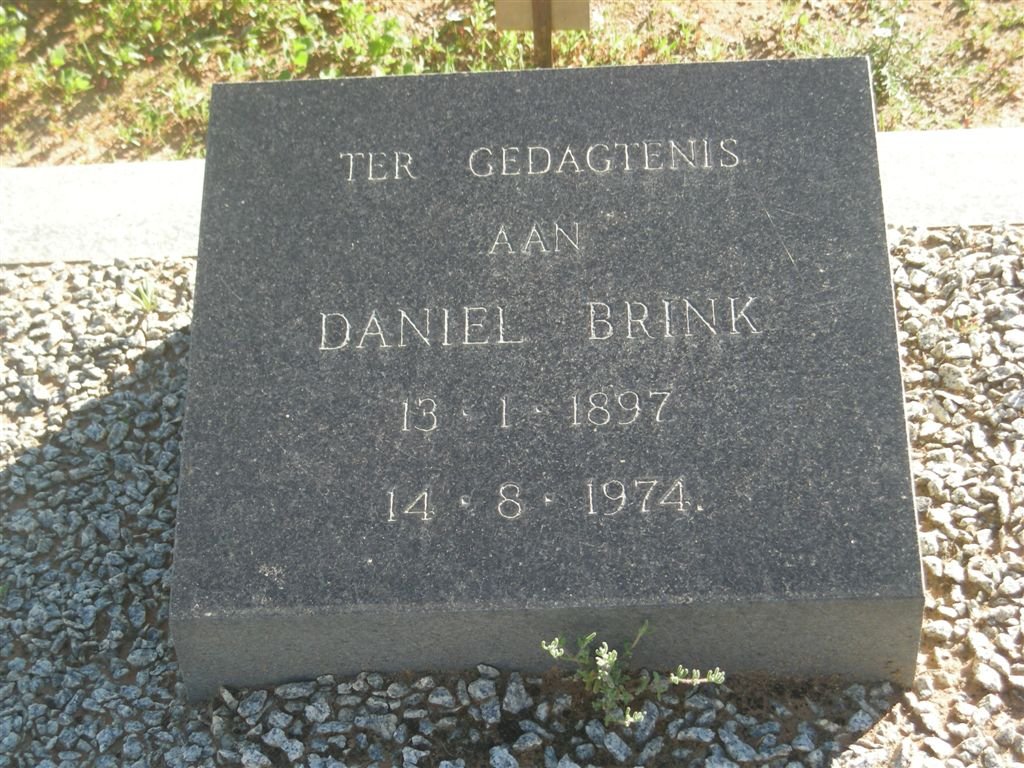 BRINK Daniel 1897-1974