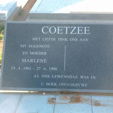 COETZEE Marlene 1961-1999