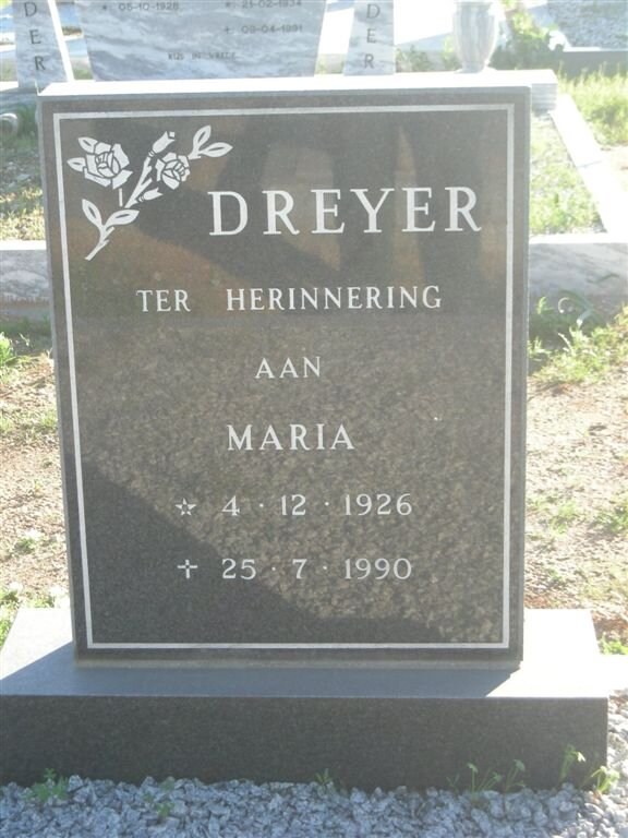 DREYER Maria 1926-1990