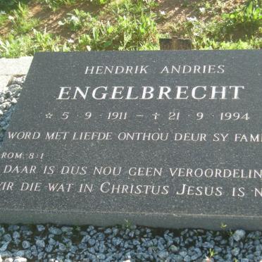 ENGELBRECHT Hendrik Andries 1911-1994