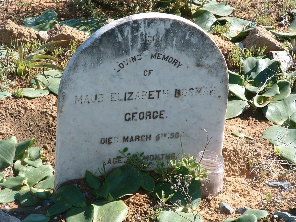 GEORGE Maud Elizabeth Bosman -1904