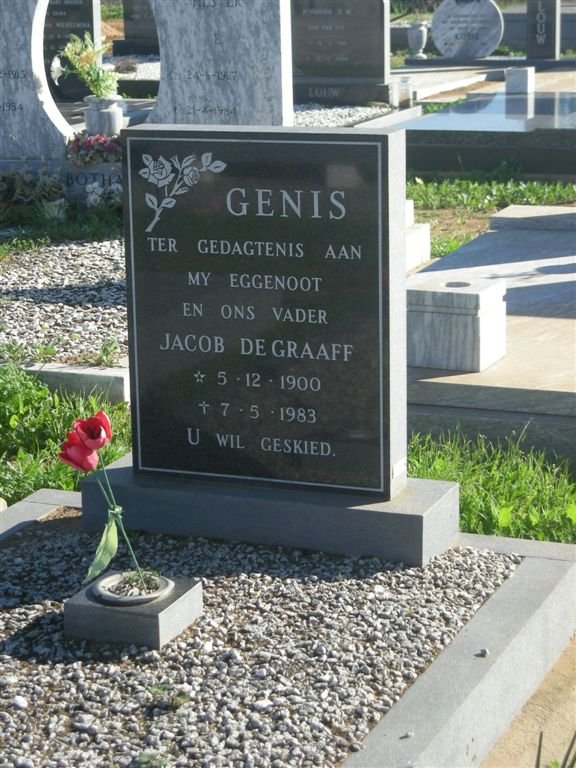 GENIS Jacob de Graaff 1900-1983