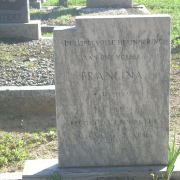 GENIS Francina 1893-1986