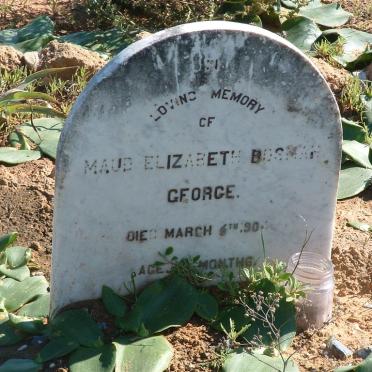 GEORGE Maud Elizabeth Bosman -1904