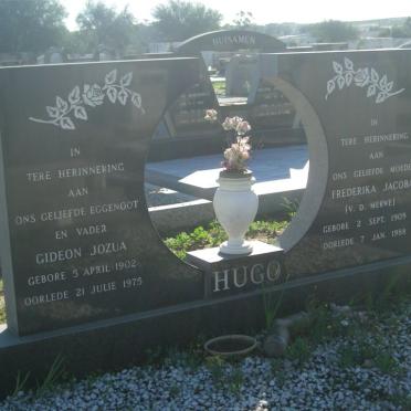 HUGO Gideon Jozua 1902-1975 &amp; Frederika Jacoba V.D. MERWE 1909-1988