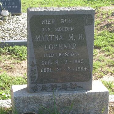 LOCHER Martha M.H. nee BASSON 1885-1964