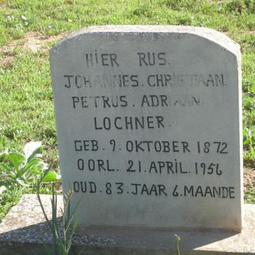 LOCHNER Johanne Christiaan Petrus Adriaan 1872-1956
