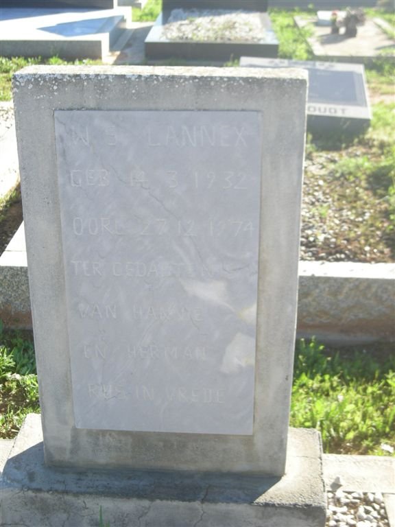 LANNEX  W.S. 1932-1974