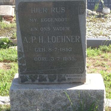 LOCHNER A.P.H. 1892-1955