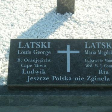 LATSKI Louis George 1939-  &amp; Maria Magdalena CONRADIE nee KRIEL 1939-