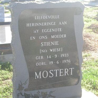 MOSTERT Stienie nee WIESE 1933-1976