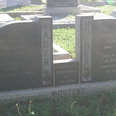 MOSTERT Johannes Gideon 1887-1953 &amp; Hilletjie Aletta Johanna