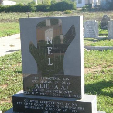 NEL A.A. nee VAN DER WESTHUIZEN 1917-2002