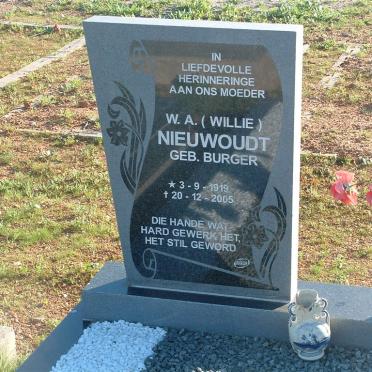 NIEUWOUDT W.A. nee BURGER 1919-2005_1