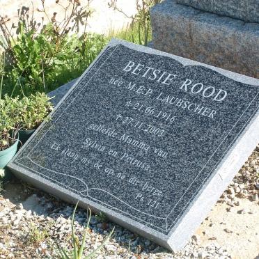 ROOD M.E.P. nee LAUBSCHER 1916-2003