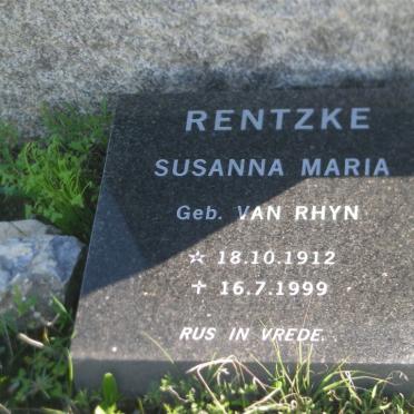 RHIJN Benjamin, van 1889-1952 :: RENTZKE Susanna Maria nee VAN RHYN 1912-1999_1