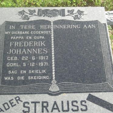 STRAUSS Frederik Johanens 1917-1971