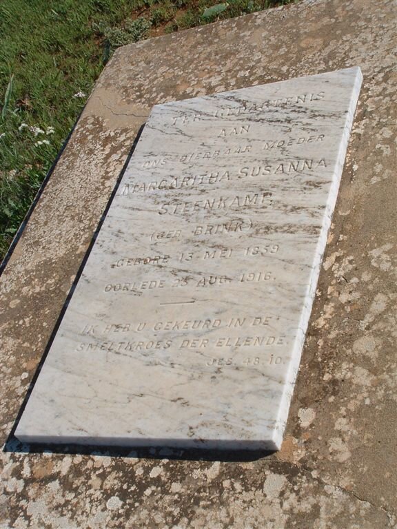 STEENKAMP Margaretha Susanna nee BRINK 1859-1916
