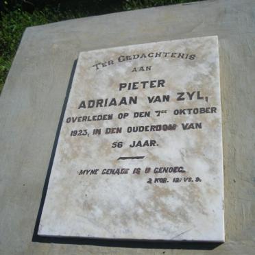 ZYL Pieter Adriaan, van -1923