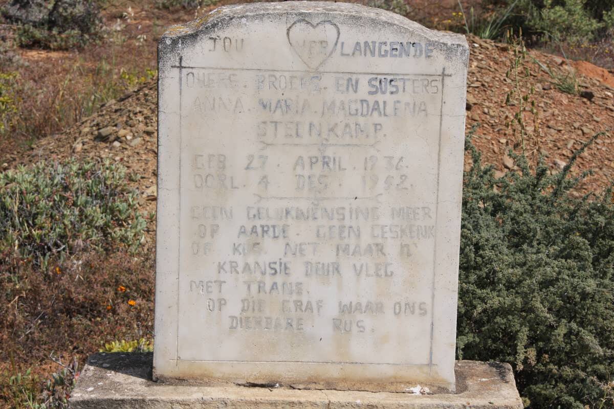 STEENKAMP Anna Maria Magdalena 1936-1952