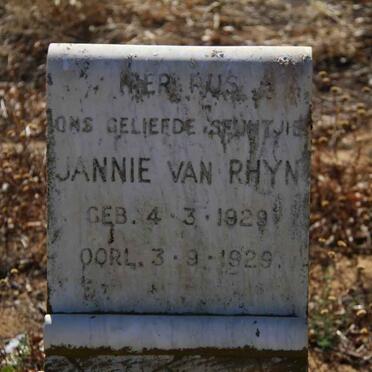 RHYN Jannie, van 1929-1929