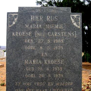 KROESE Maria 1905-1939 :: KROESE Maria 1939-1939
