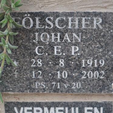 FOLSCHER Johan C.E.P. 1919-2002