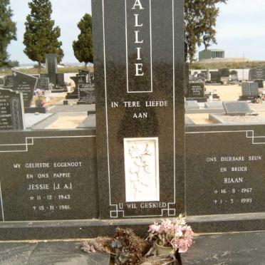 ALLIE J.A. 1943-1981 :: ALLIE Riaan 1967-1993