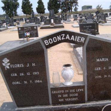 BOONZAAIER Floris J.H. 1913-1984 &amp; Maria D.M. 1917-2008