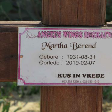 BEREND Martha 1931-2019