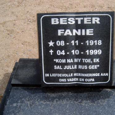 BESTER Fanie 1918-1999