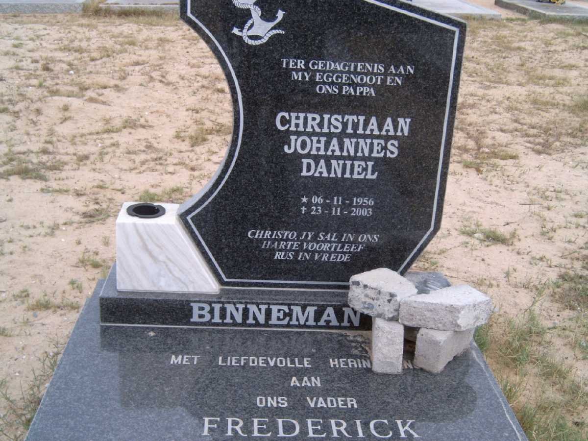 BINNEMAN Christiaan Johannes Daniel 1956-2003