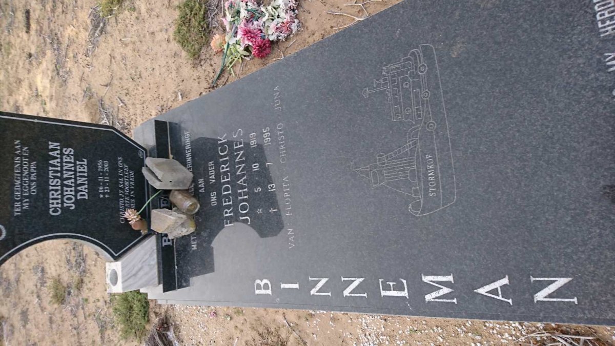 BINNEMAN Frederick Johannes 1919-1995 :: BINNEMAN Christiaan Johannes Daniel 1956-2003